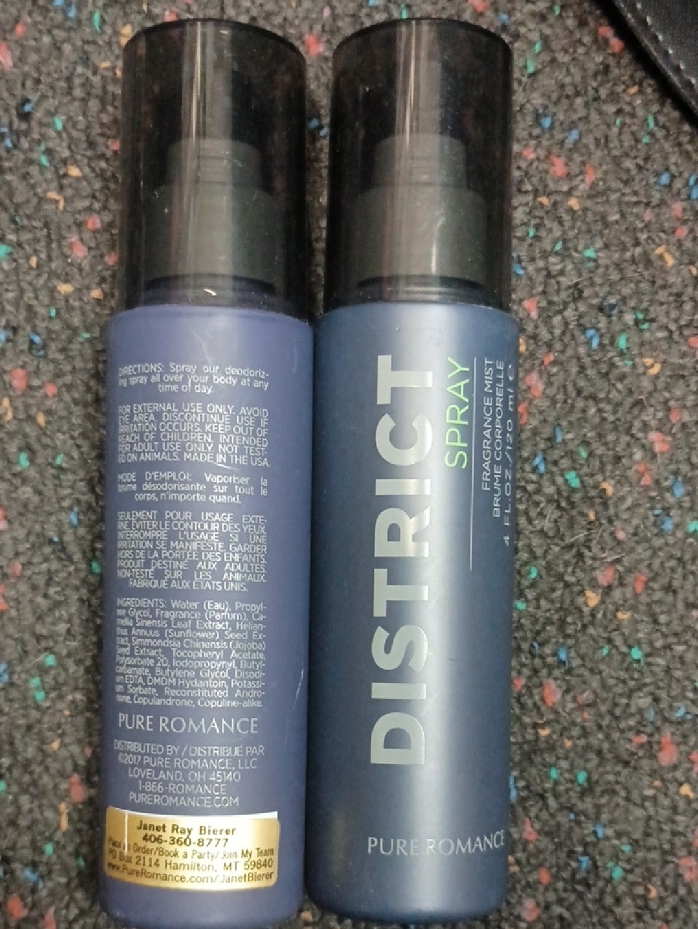 Pure Romance DISTRICT Fragrance Spray —